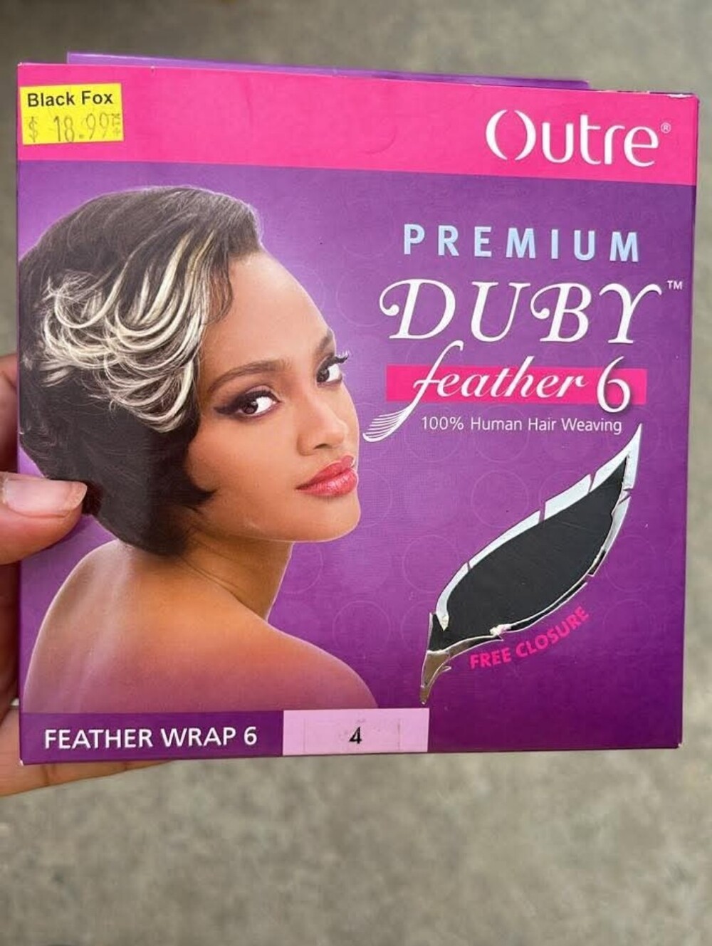 Outre Premium Duby Feather 6 Human Hair Weave